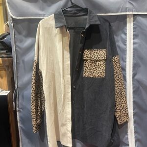 Gray Button-Up Jacket